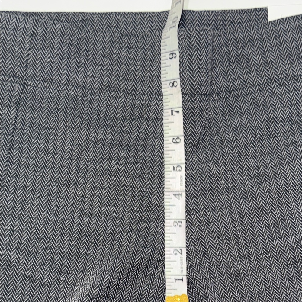 LOFT Women Black Mini Check Ankle Leggings Pants Size M Slim Stretch - Picture 5 of 8
